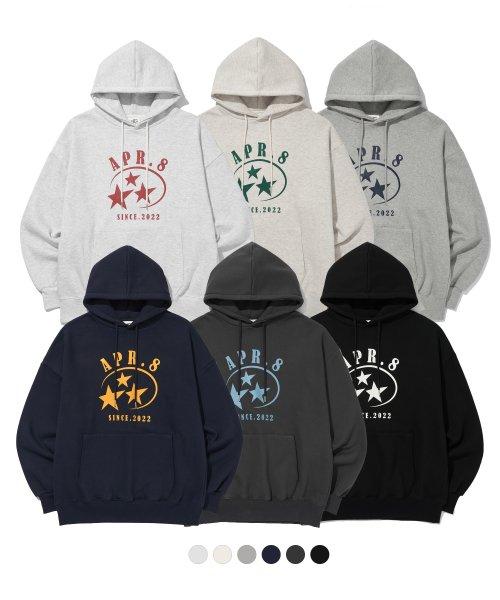 에이프릴에잇(APR.8)  APR8 STAR LOGO HOODIE [6Color] - 사이즈 & 후기 | 무신사