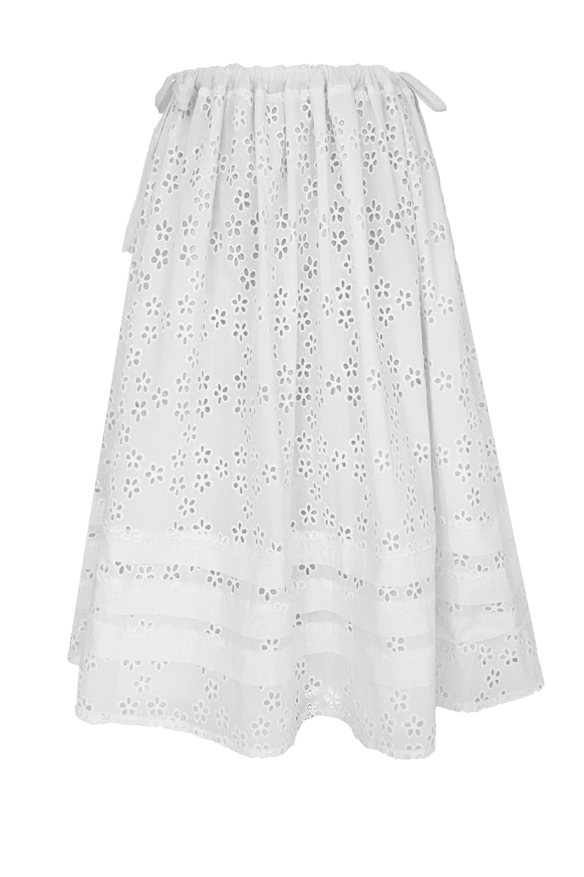 RUNWAY • Edamame Skirt - XXS / Milk Eyelet
