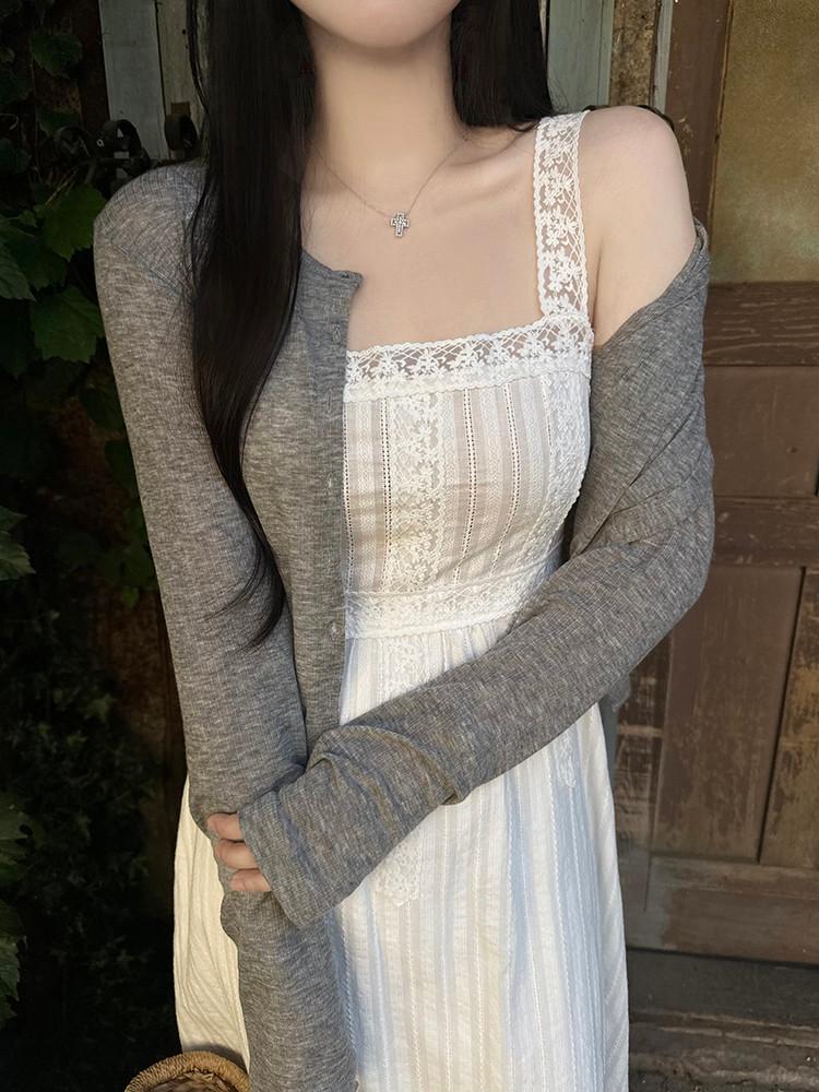 [룸룸] 시스루 쉬어 가디건 (2color)