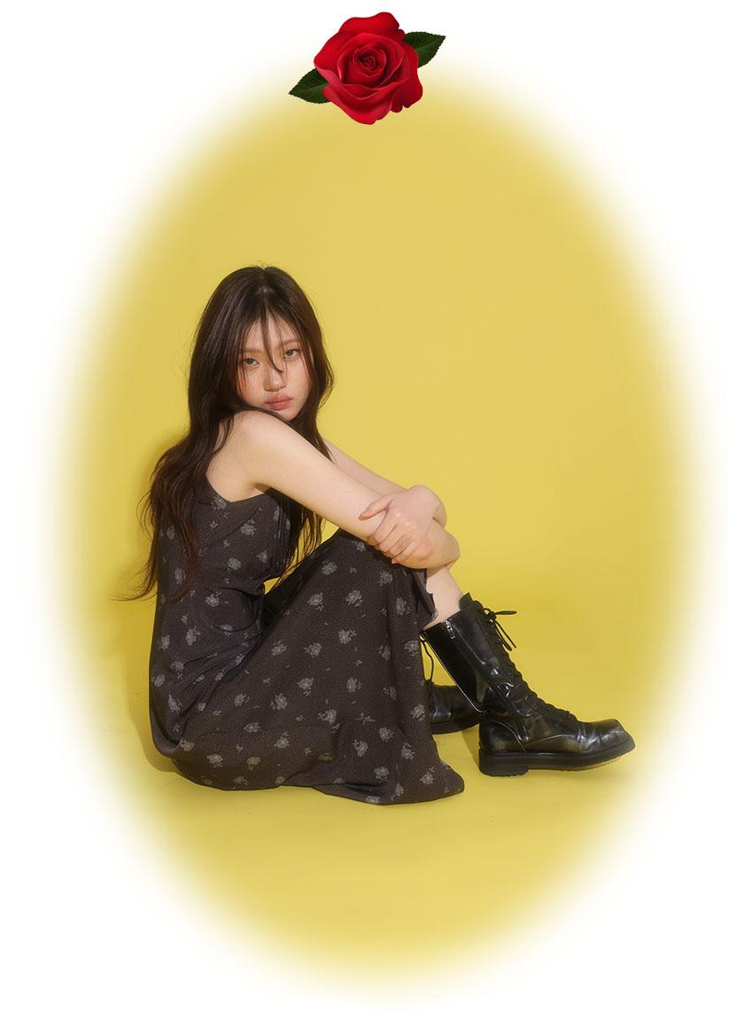 ★韓国人気★Loulouseoul★City Dust Dress 루루서울 City Dust Dress (Black) - 위시버킷
