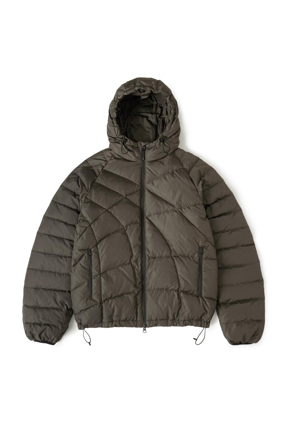 Web Goose Down Puffer Jacket Dark Khaki