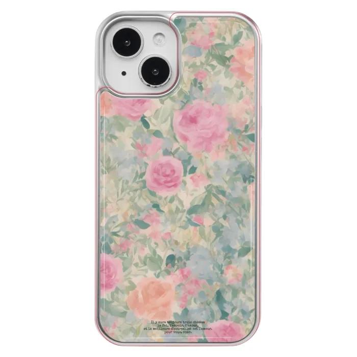 (silver epoxy) +맥세이프 romantic flower garden 에폭시 아이폰 갤럭시 케이스