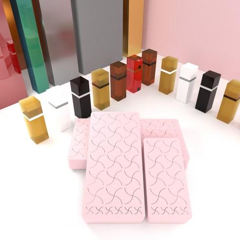 실리콘 립스틱 진열 정리대 03 핑크 L