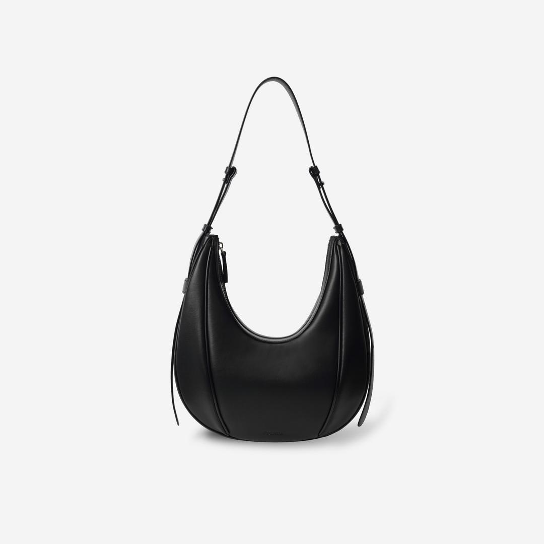 폴뉴아 FOLNUA Oval bag Black - Plain