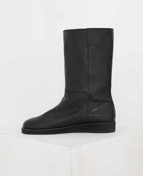 Fold Middle Boots / Black