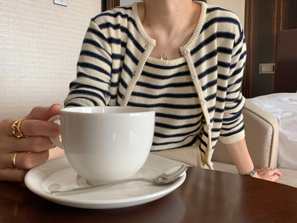 (쿠폰) 시그니처 밀러 나시 가디건 세트 3col