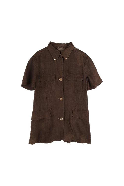 스포트막스 by 막스마라 (Woman - L) 린넨 혼방 반팔 셔츠 자켓