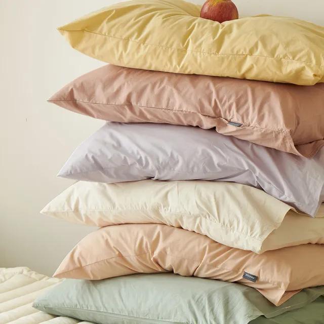 브레스 60수 고밀도 워싱 순면 베개커버 4color