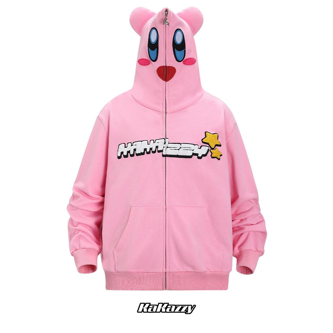 kakazzy Full Zip Hoodie Pink