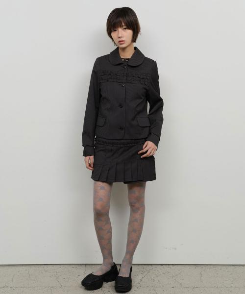 타입서비스(TYPESERVICE)  Stripe Wrap Skort [Black] - 사이즈 & 후기 | 무신사