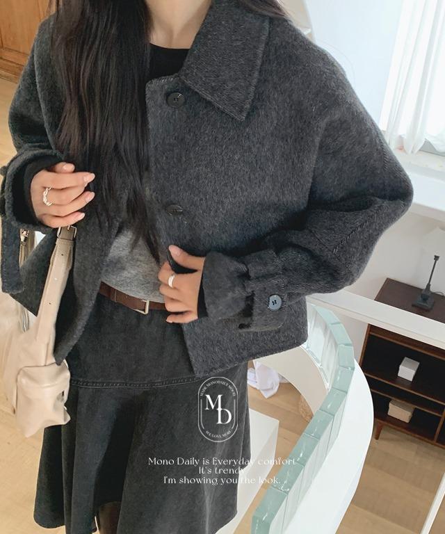 [#.New Arrival] 로덴 울 핸드메이드 숏 코트 (wool 70% 아방하고 귀여운핏)