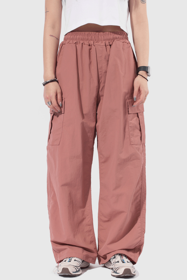 Nylon String Cargo Pants [3color]