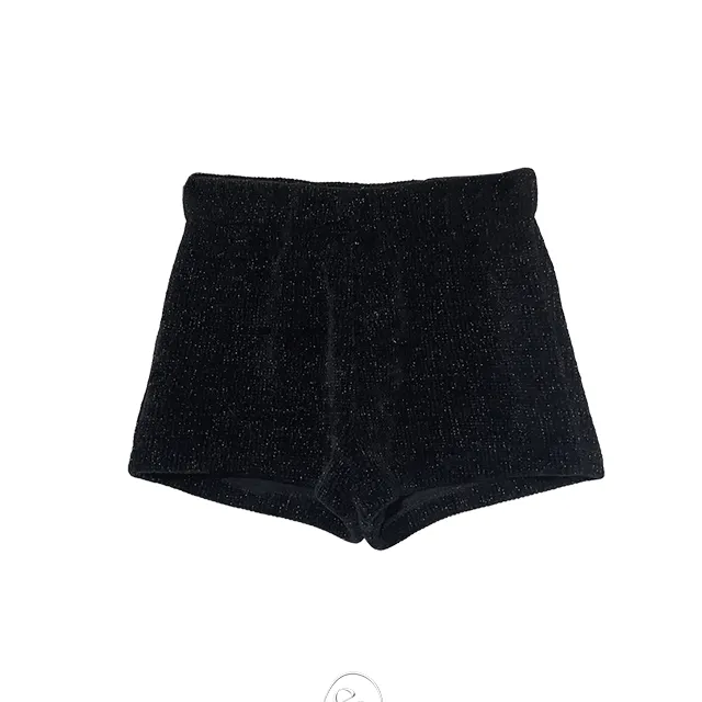 pearl knit banding volume short pants / 펄 니트 밴딩 볼륨 숏 팬츠