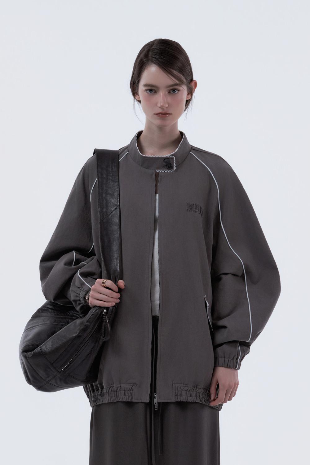 [3월 10일 예약배송] MAU3 Contrast Trim Lace Jumper - Brown