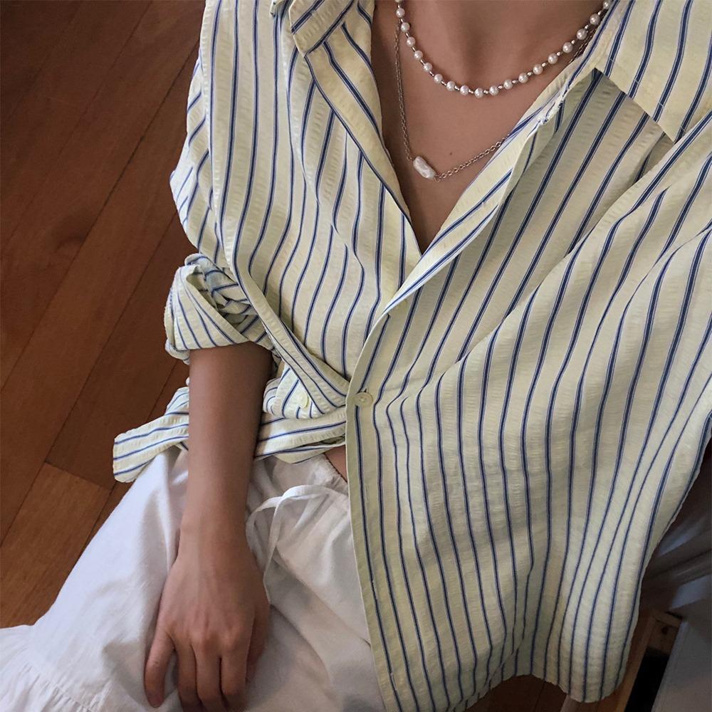 2차 리오더 / Silvery Layered Necklace / Silver