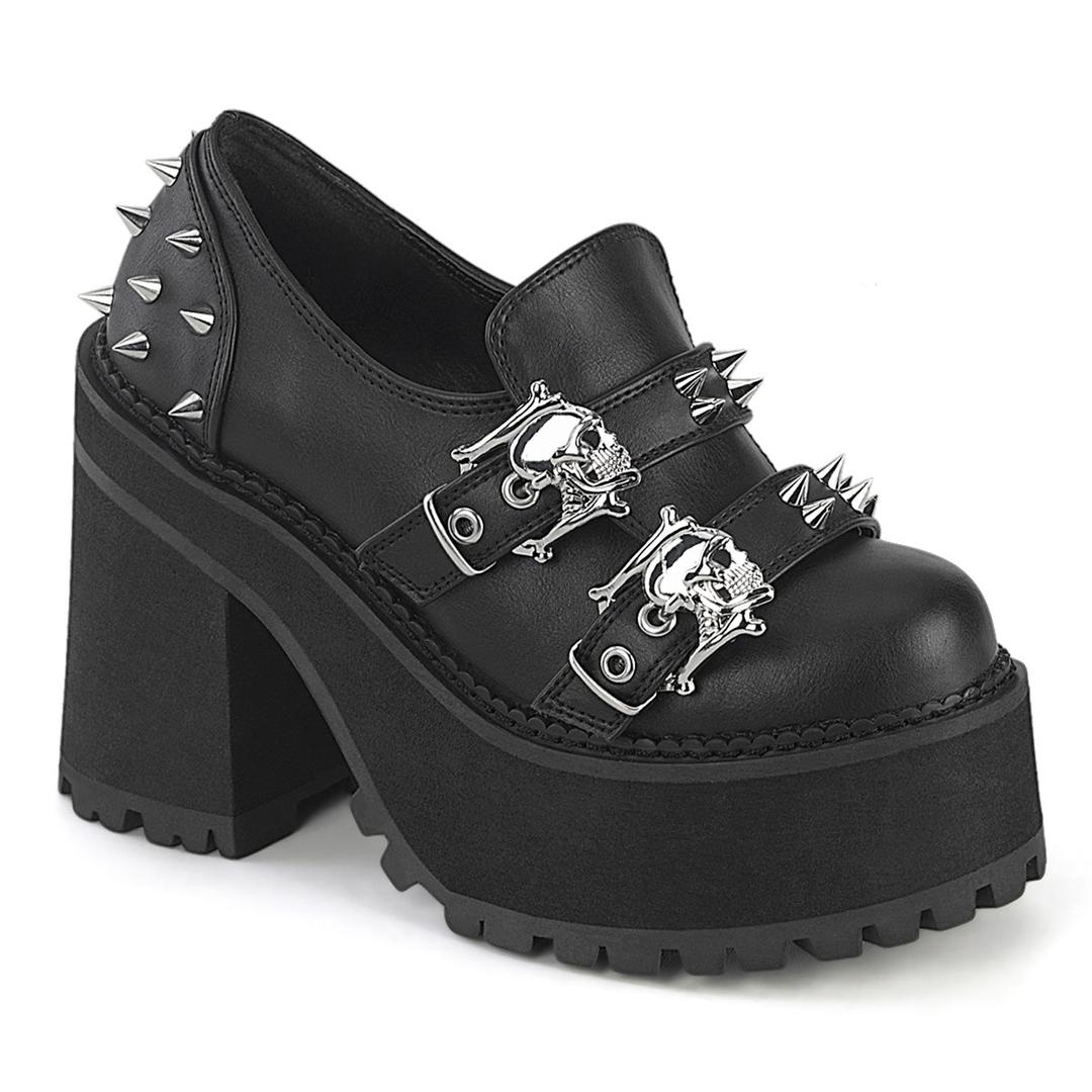 Assault-38 - Black Vegan Leather / 10