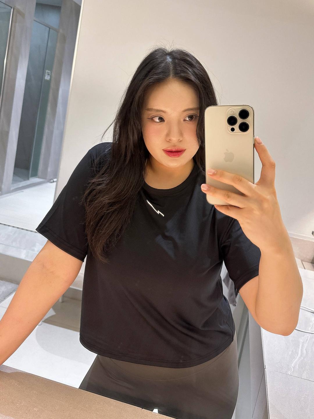 simply semi crop t-shirts_black