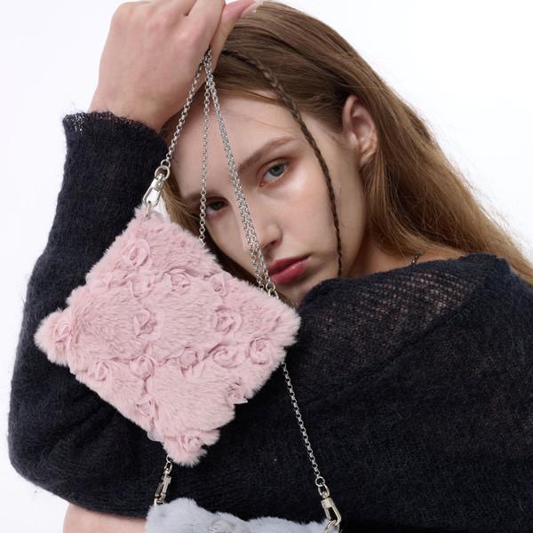 FUR ROSY MINI BAG_PINK (XANADU)