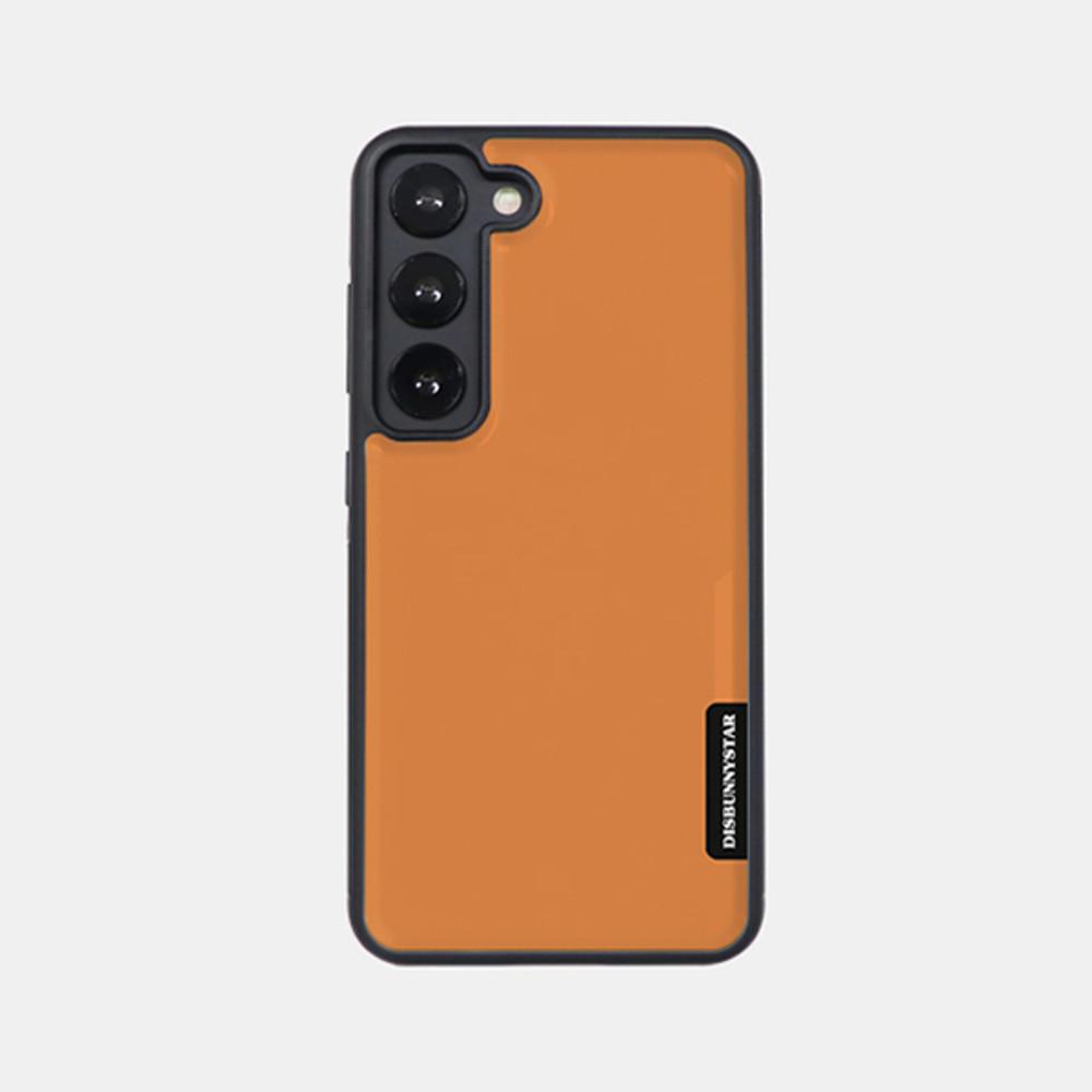 갤럭시 S23 울트라 케이스 범퍼 TPU 비비드 컬러 무지 케이스 오렌지필