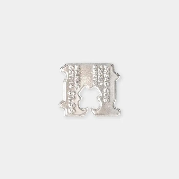 Bread Clip Brooch_Silver