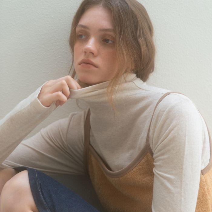 [3차 재입고] ANGORA POLO NECK T-SHIRT OATMEAL