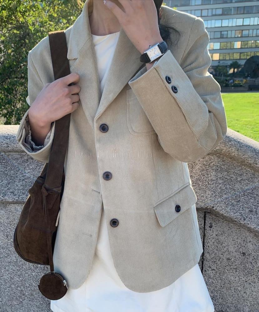 (브라운당일) 오버테이크 골덴 자켓