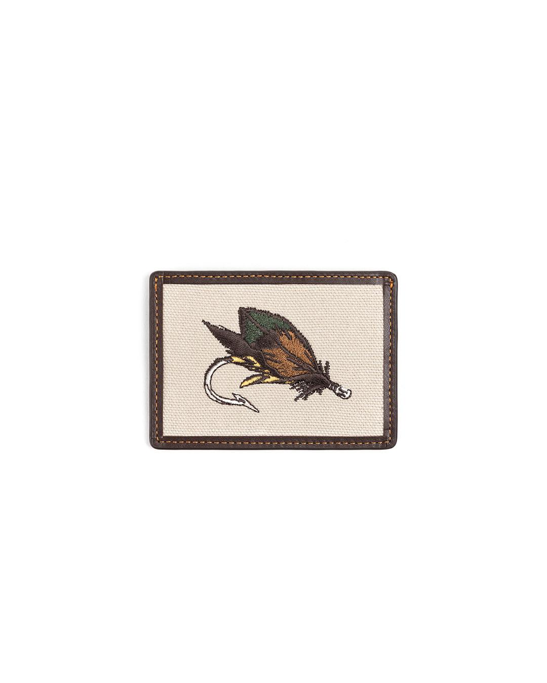 FLY FISHING CARD CASE (dark brown)