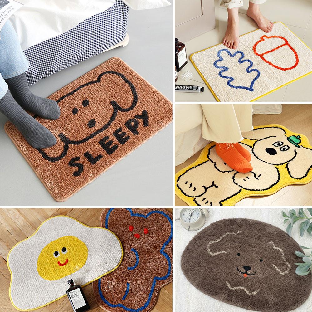 욕실 발매트 주방 화장실 현관 로마네 귀여운 규조토