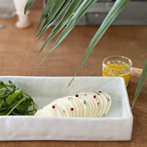 [바로발송]소리도예-백자 직사각 볼(2TYPE)