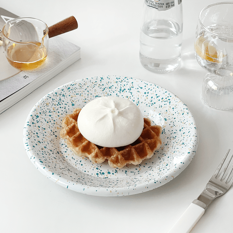 에딩 밀키웨이 법랑 원형 접시 플레이트21 (8COLOR)