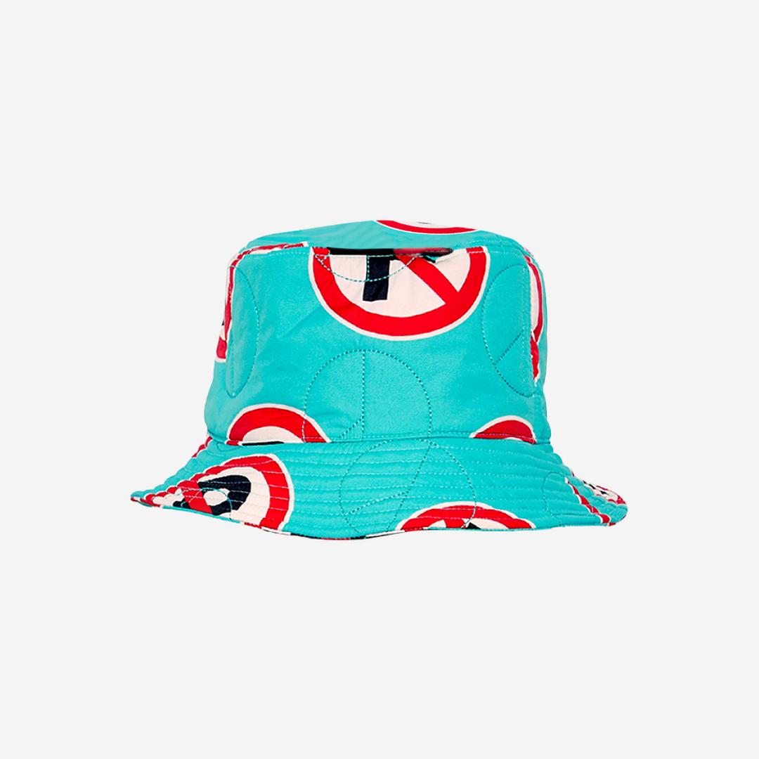 Peaceminusone Quilted Bucket Hat #1 Aqua