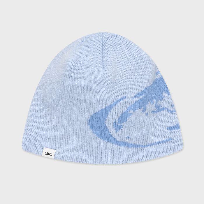 OVAL GLOBE BEANIE sky blue