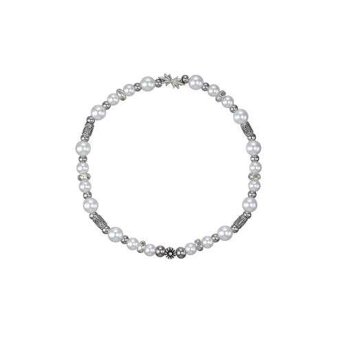 Snow White Ice Pearl Beads Bracelet