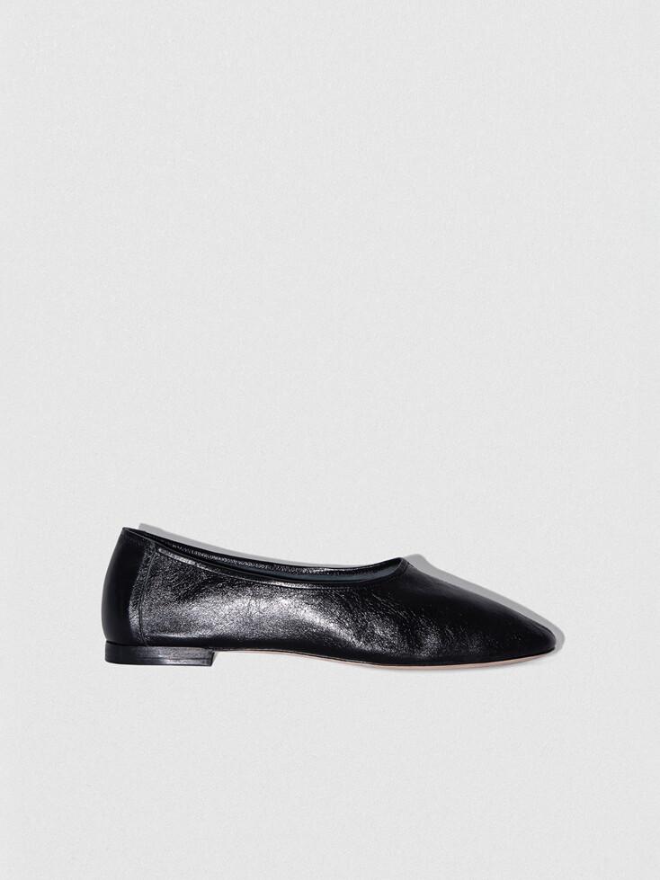 PRUDENCE CREASED LEATHER BLACK / B1FWSM039WFCBK0LL0