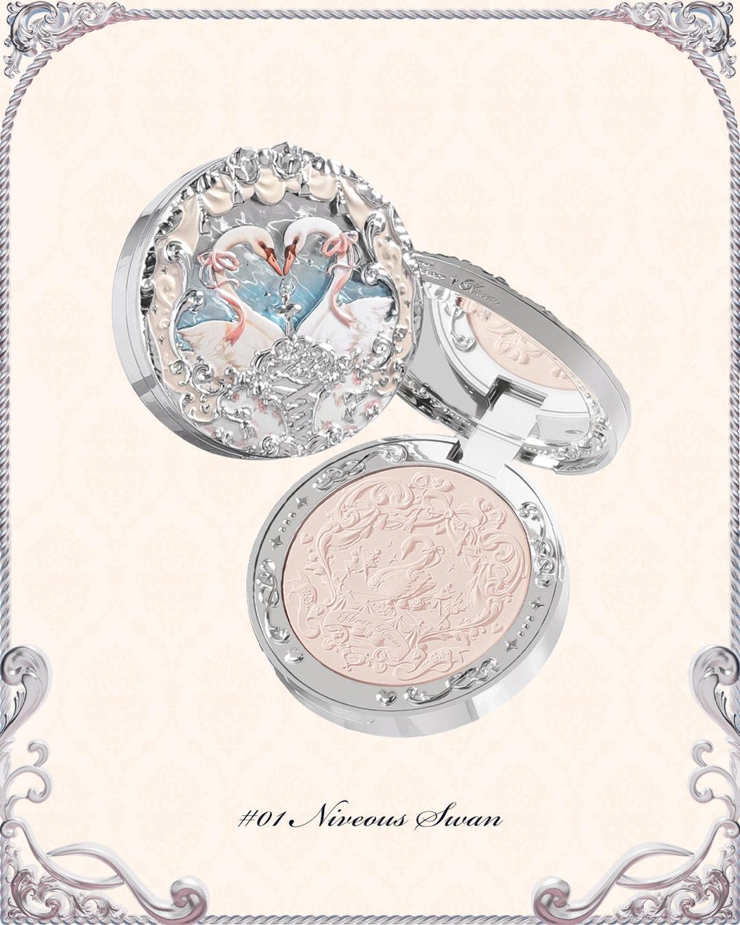Swan Ballet Embossed Blush - 01 Niveous Swan