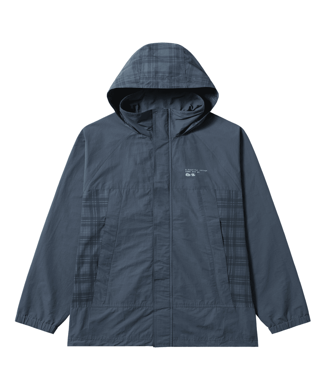 SAN SAN X b.E CHECK JACKET [BLUE]