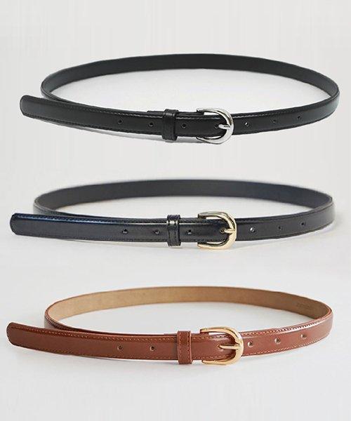 링서울(LINGSEOUL)  [선물옵션] 20mm leather belt - [silver/gold/brown] - 사이즈 & 후기 | 무신사