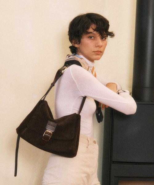 마마스백-다크 브라운(스웨이드)