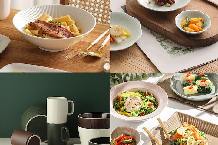 국내생산 윤도자기 가을감성 테이블웨어 밥공기/홈세트 SALE