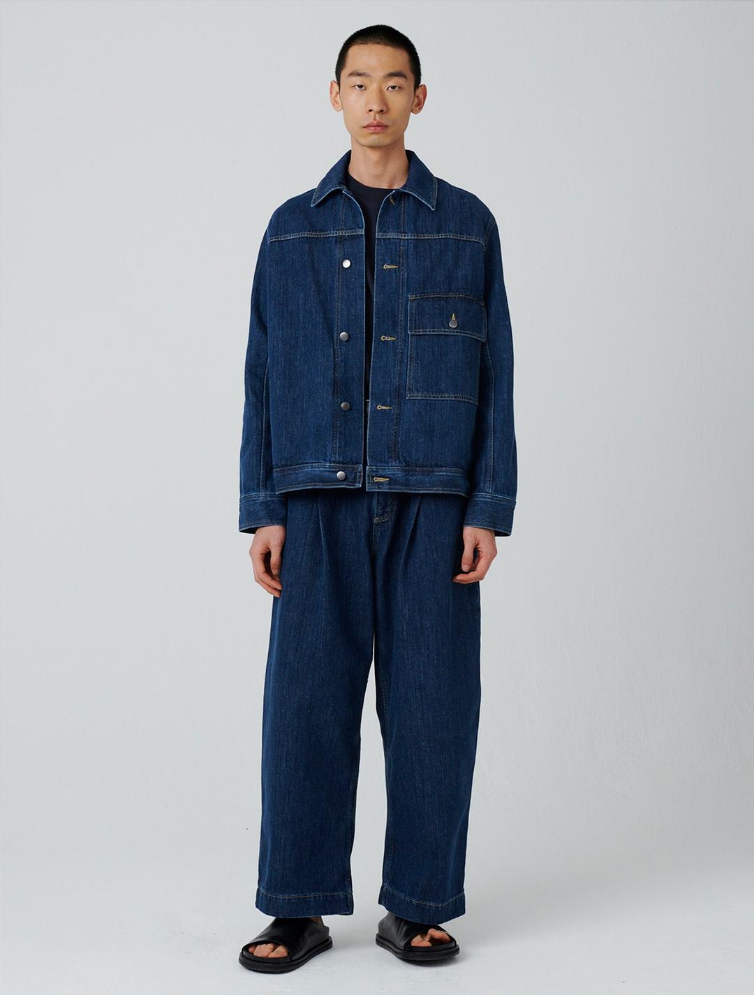 ★코드쿤스트 착용★Men Puch Denim Pant - Indigo