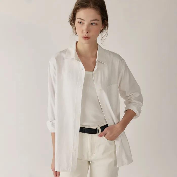 oxford pocket shirt (white)