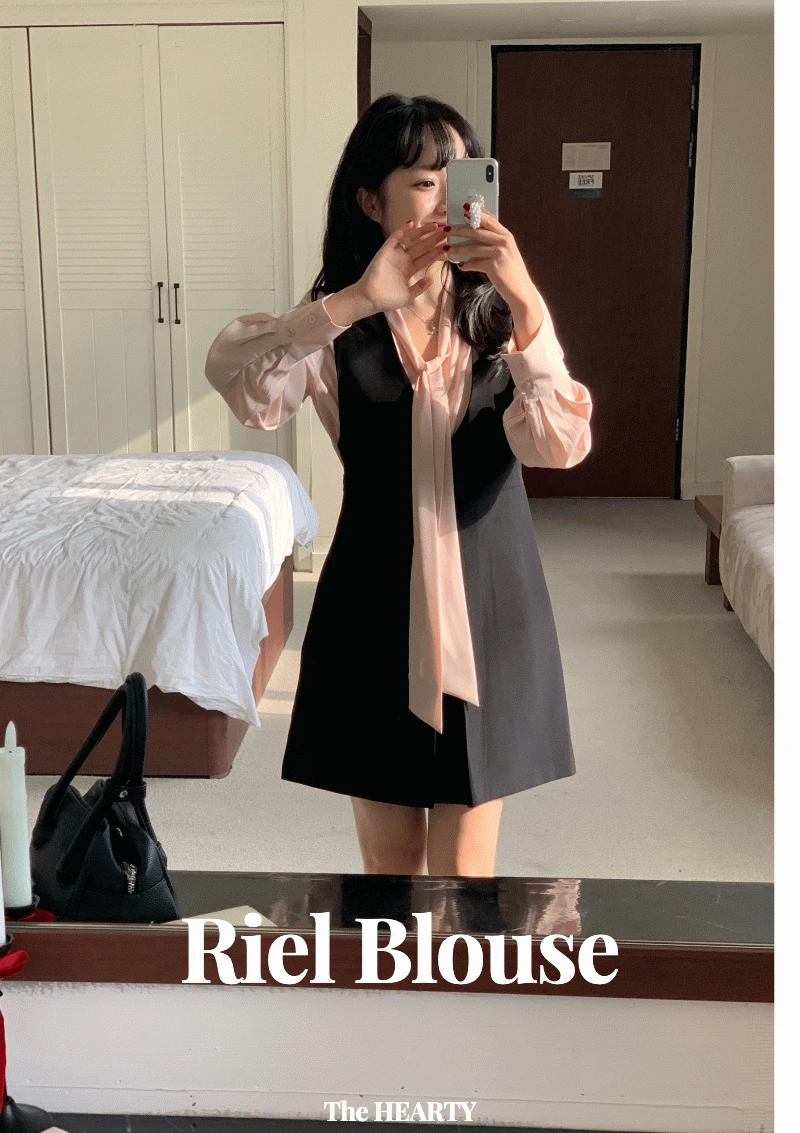 [봄신상] 리엘 블라우스 _ 하객룩, 데이트룩 추천
