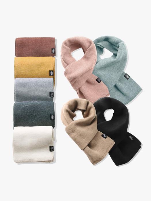 [1+1] UNISEX 소프트 터치 숏 머플러(9color)