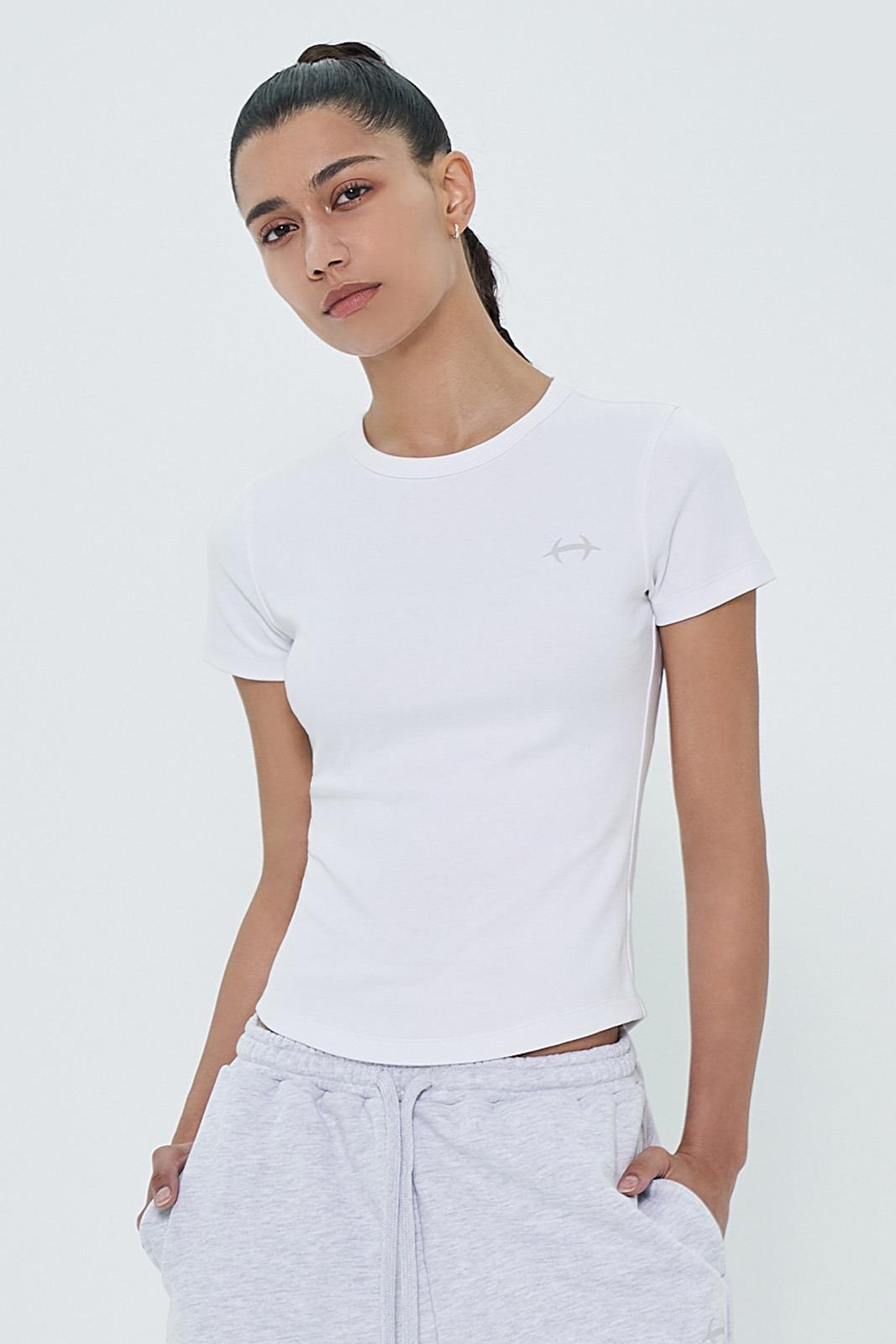 우먼스 슬림핏 숏 슬리브 2 color