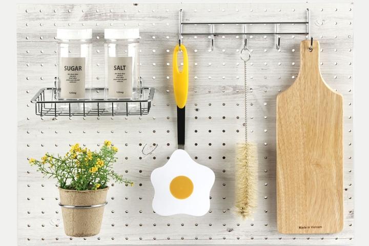 빈티지 우드 타공판 보드 인테리어 페그보드