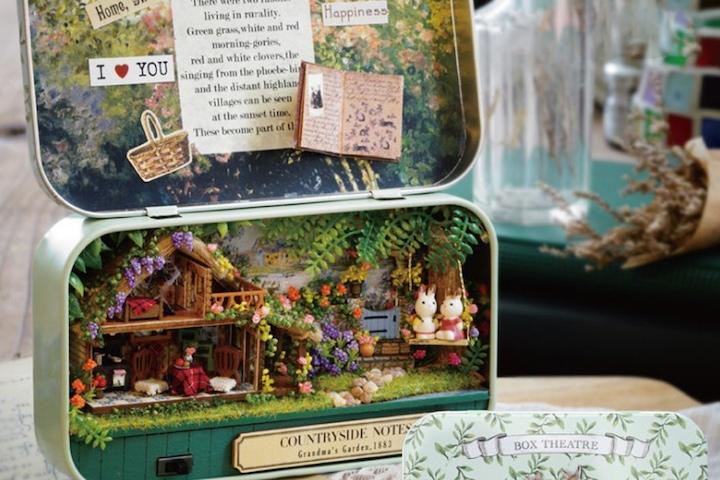 [DIY] 미니어처 틴케이스 - 숲속의집