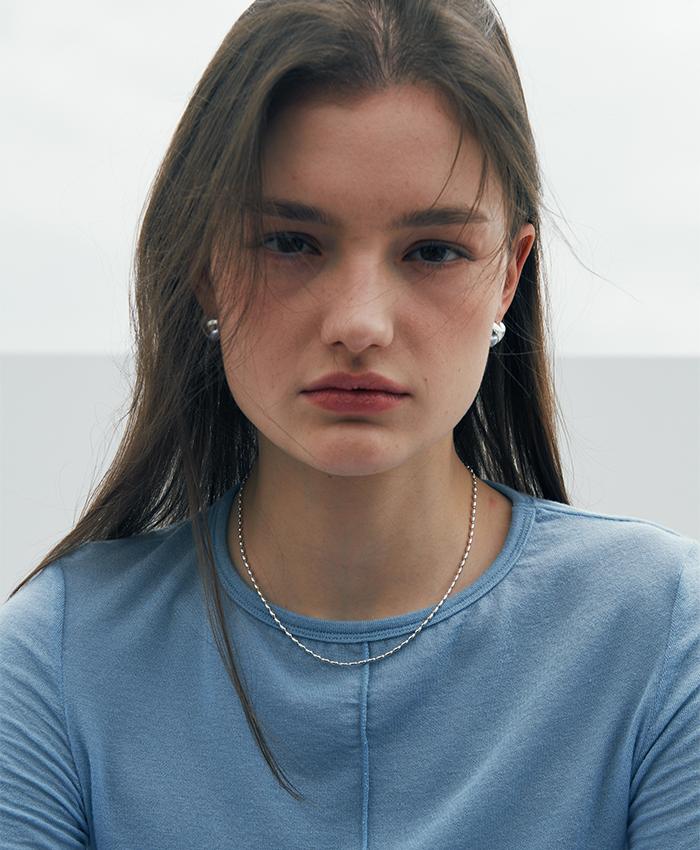 [24차 리오더][7/4 출고][925 silver] Un.silver.128 / gross rizi necklace (2 color)