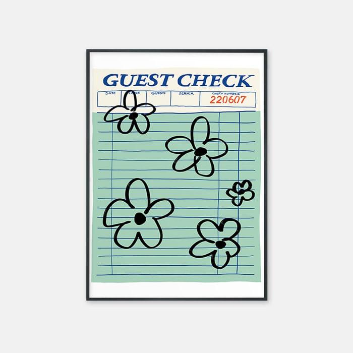 guestcheckdoodle (flowers) 포스터