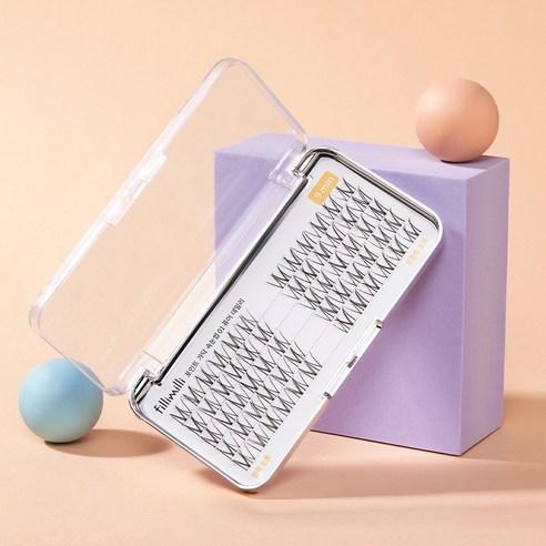 필리밀리 포인트 가닥 속눈썹 6종 (퓨어데일리 / 또렷데일리 / 내추럴언더 V쉐입 / A쉐입 / 돌리포인트 / 그윽포인트), 03 내추럴 언더 ..., 1개