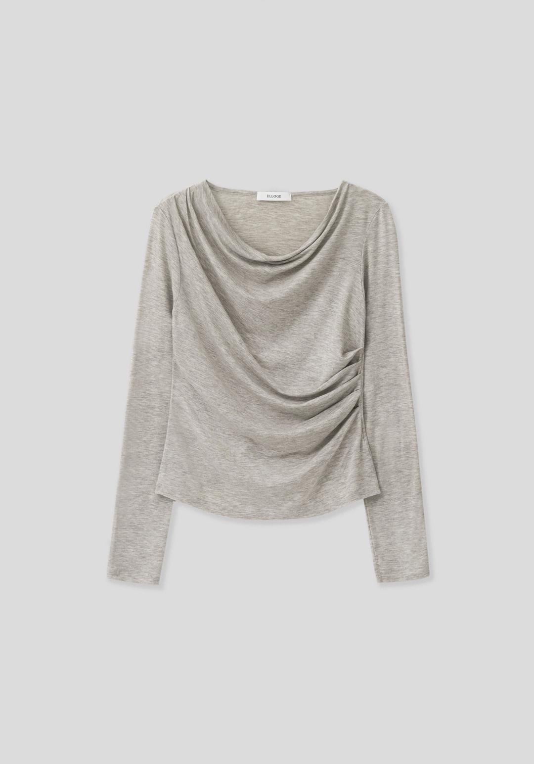 Shirring Drape Tee